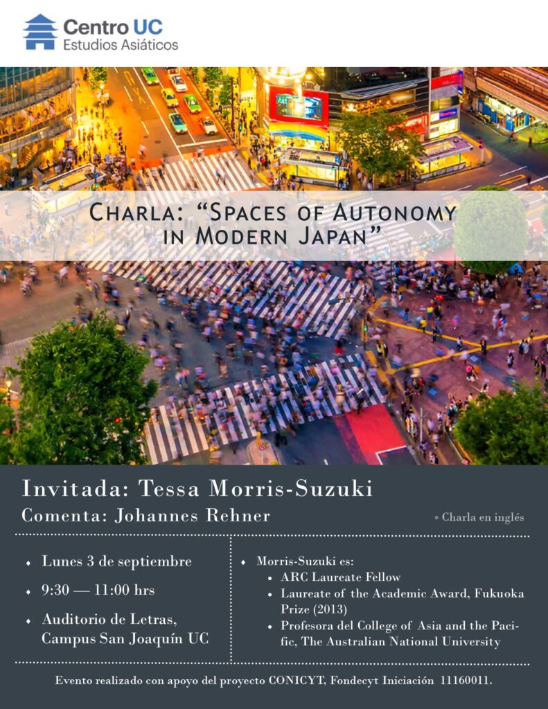 Charla: “Spaces of Autonomy in Modern Japan”