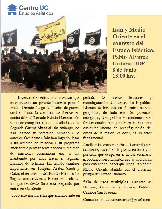 Charla: Irán y Medio Oriente en el contexto del Estado Islámico