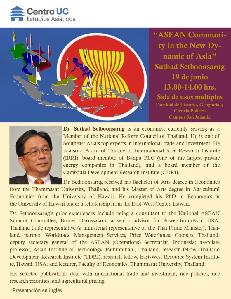 Seminario “ASEAN Community in the New Dynamic of Asia”