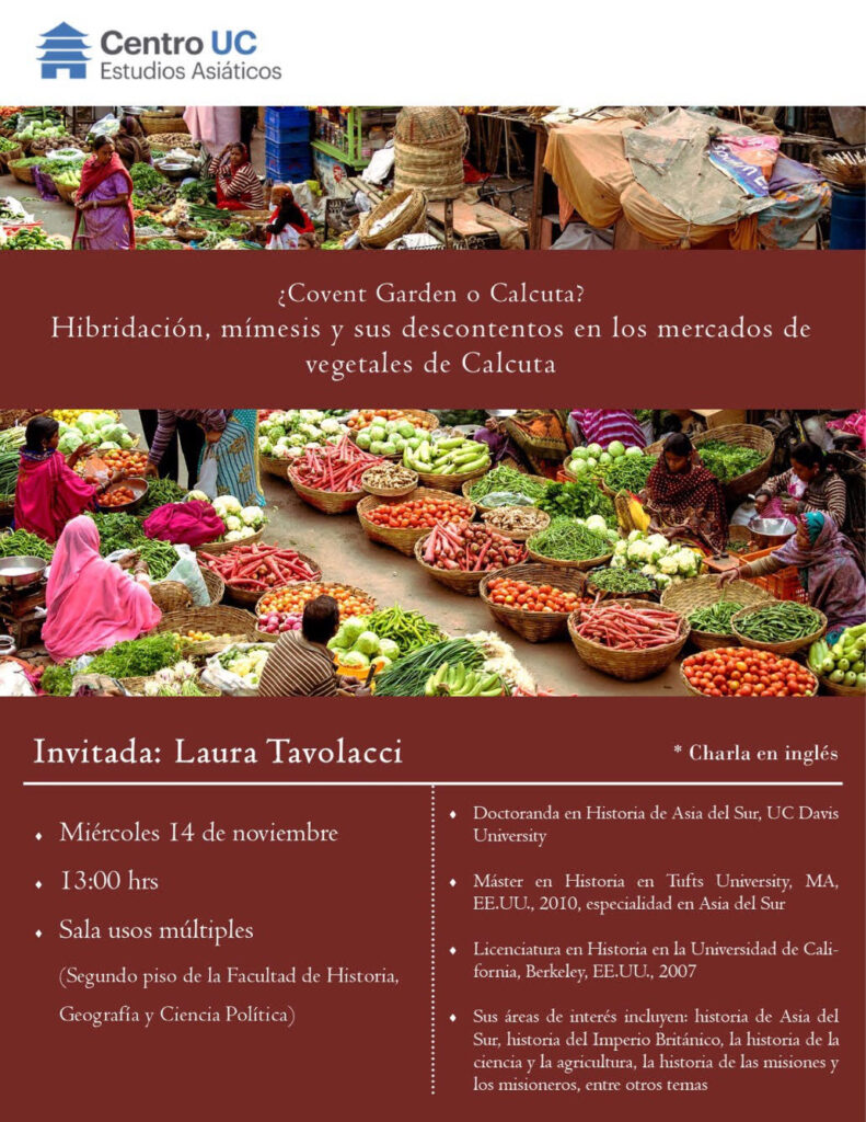 Seminario: ¿Covent Garden o Calcuta? Hibridación, mímesis y sus descontentos en los mercados de vegetales en Calcuta