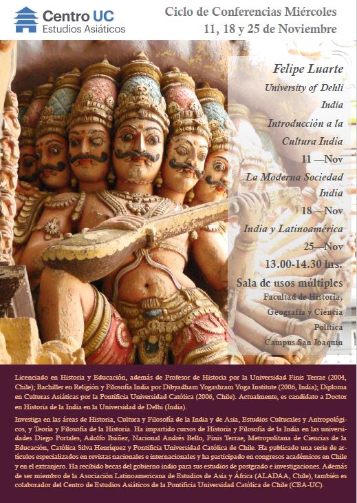 Ciclo de Conferencias sobre India Noviembre