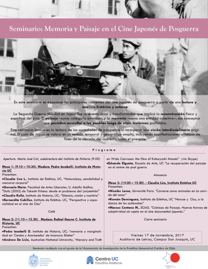 Seminario: Memoria y Paisaje en el Cine Japonés de Posguerra
